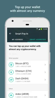 XMR Wallet - store & exchange Monero android App screenshot 2