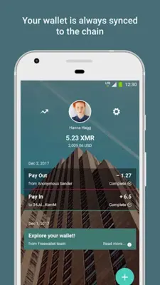 XMR Wallet - store & exchange Monero android App screenshot 4